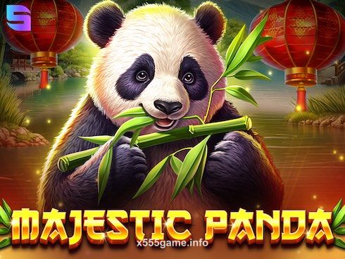 Majestic Panda slot game with cute panda and bamboo forest